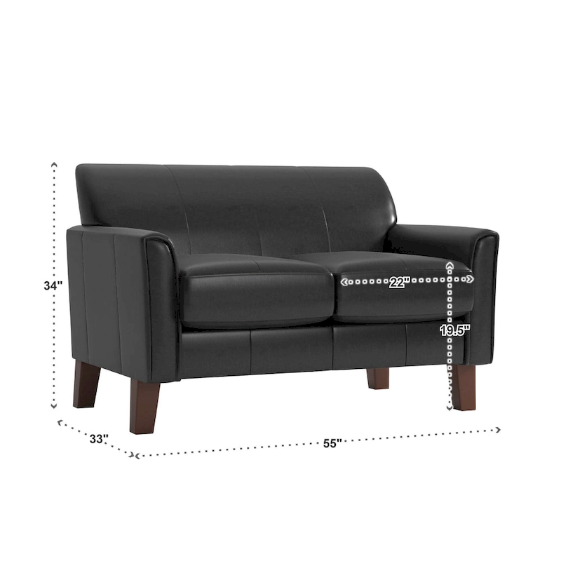 Uptown Modern Cushion Back Loveseat by iNSPIRE Q Classic