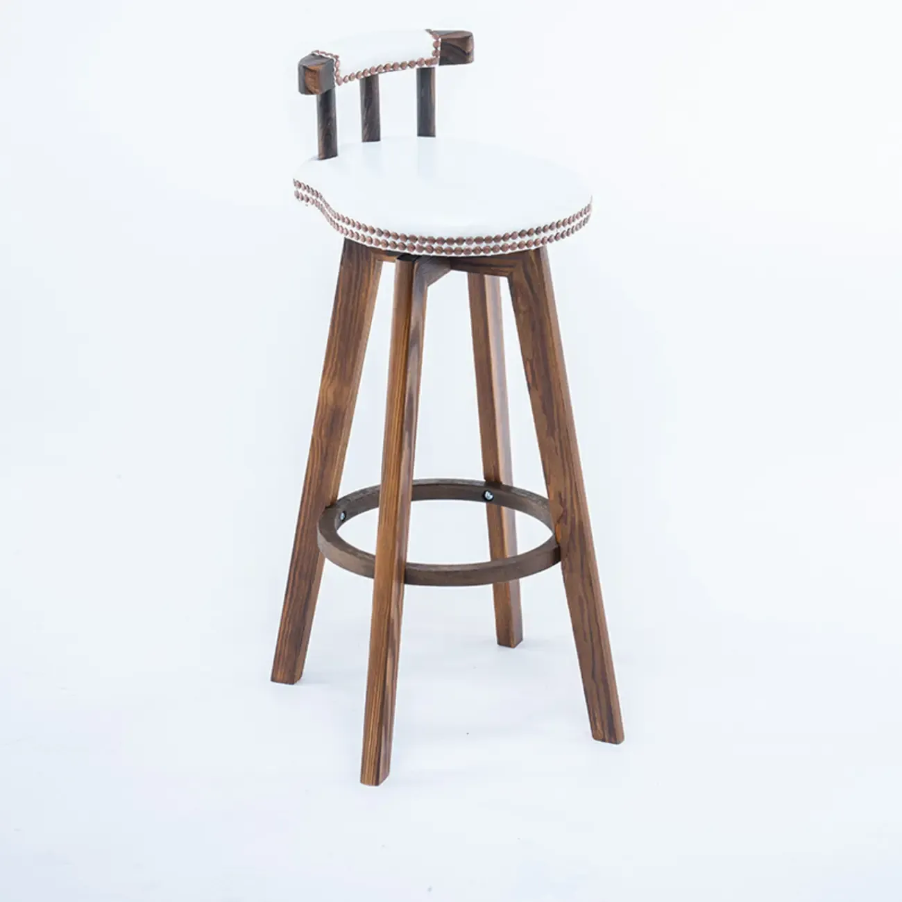 Bar Height Swivel Leather Modern Bar Stools