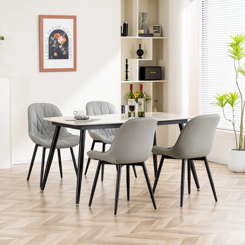 Upholstered Dining Chairs Set of 2 Modern Kitchen Chairs