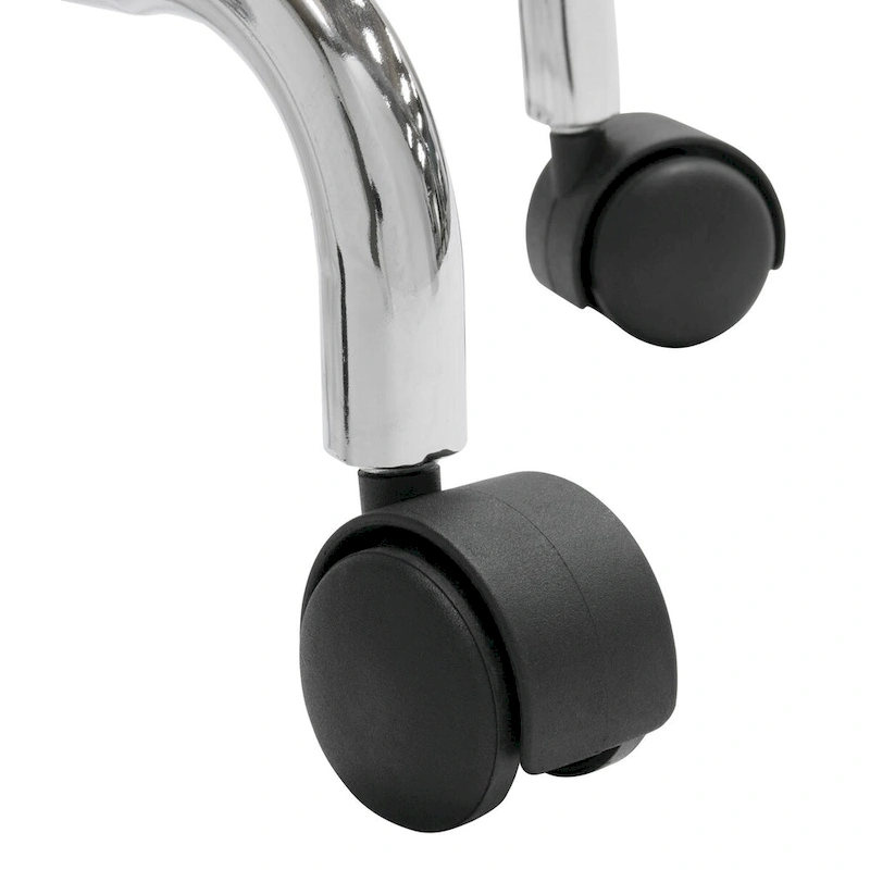 Calico Designs Padded, Rolling, Height Adjustable Stool with Footring