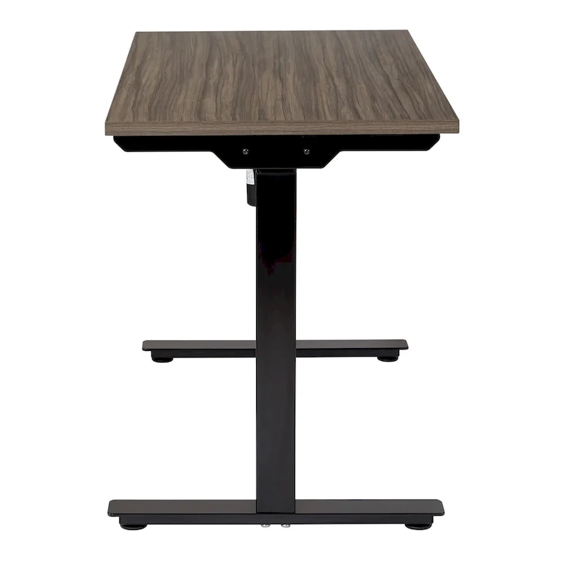 Walnut / White / Black Electric Height-Adjustable Standing Desk – Single