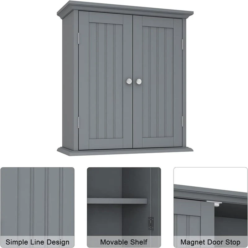 Bathroom Wall Cabinet - 8D x 21.1W x 24H