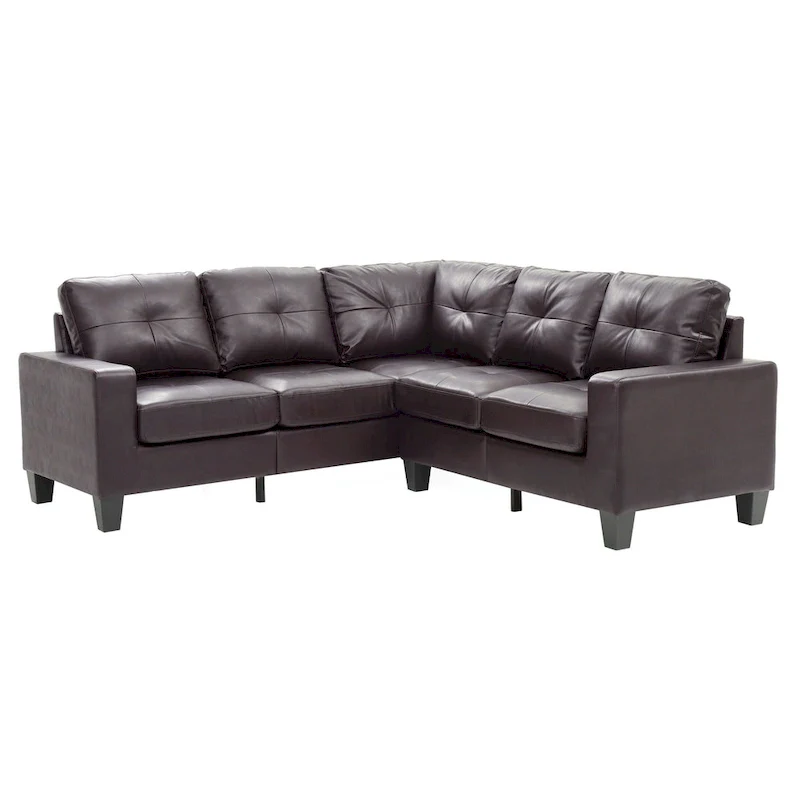 Newbury Faux Leather Sectional Sofa