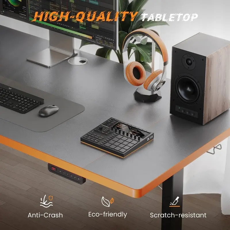 SIAGO 48 x 24 Inch Computer Desk Height Adjustable Electric Sit Stand Up Desk