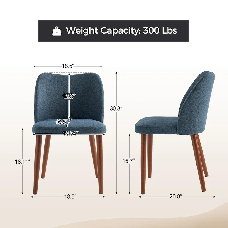 Melisa Solid Wood Dining Chair Set of 4 by HULALA HOME