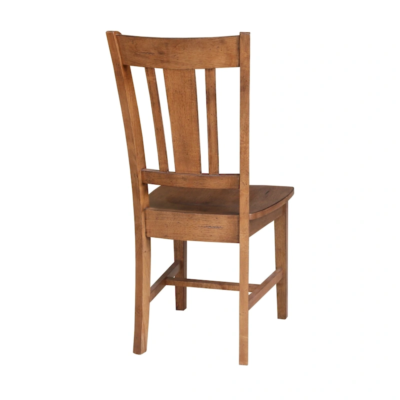 International Concepts Solid Wood San Remo Splatback Chairs, Set of 2