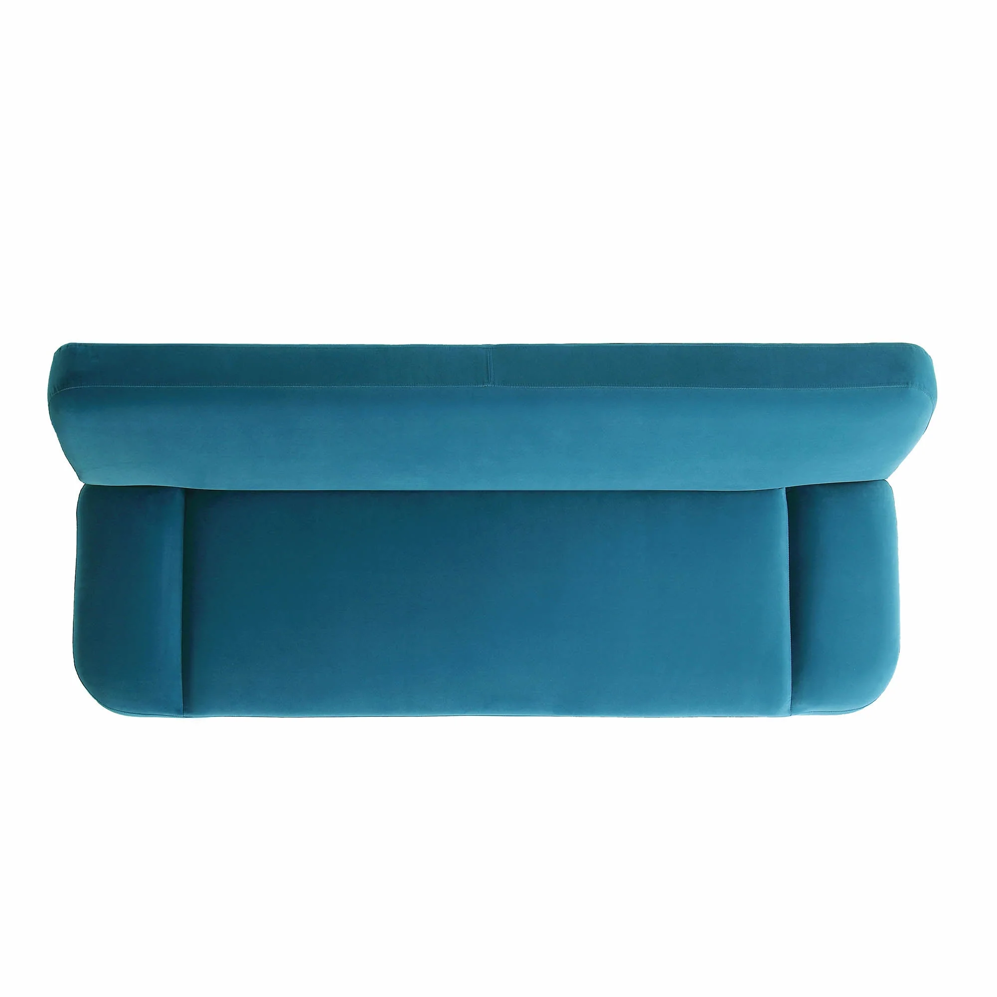 2-Seater Sofa Bed, Teal Velvet