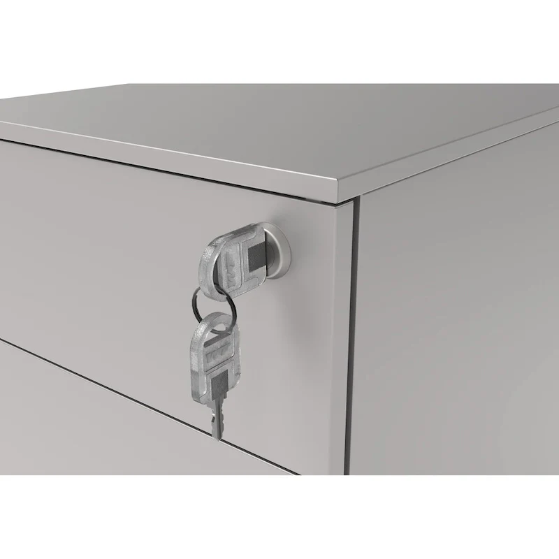 Owen Urban Metal Matte Lockable 3-Drawer Mobile File Cabinet by Furniture of America