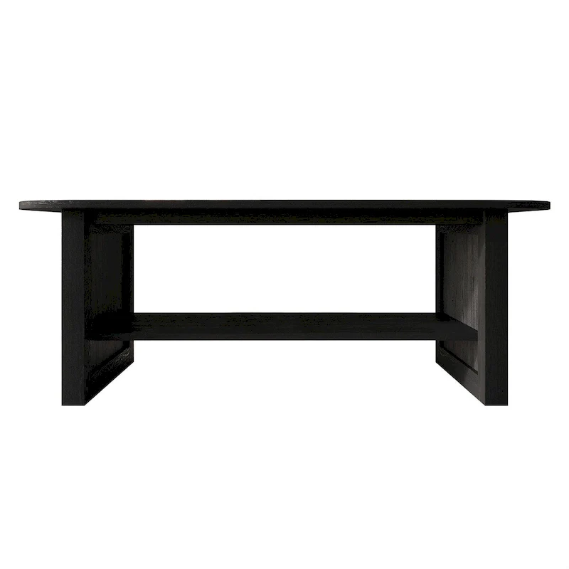 CraftPorch Mid-Century Modern Black Coffee Table