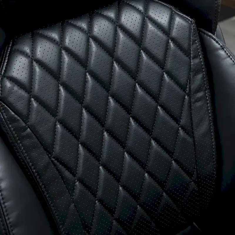 Vinsetto Heavy Duty Office Chair 350lbs Capacity, Mesh & Faux Leather, Rocker Ergonomic, Adjustable Height with Wheels