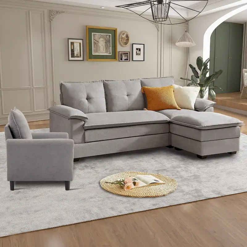 82.28 L Shaped 3 Pieces Living Room Sets