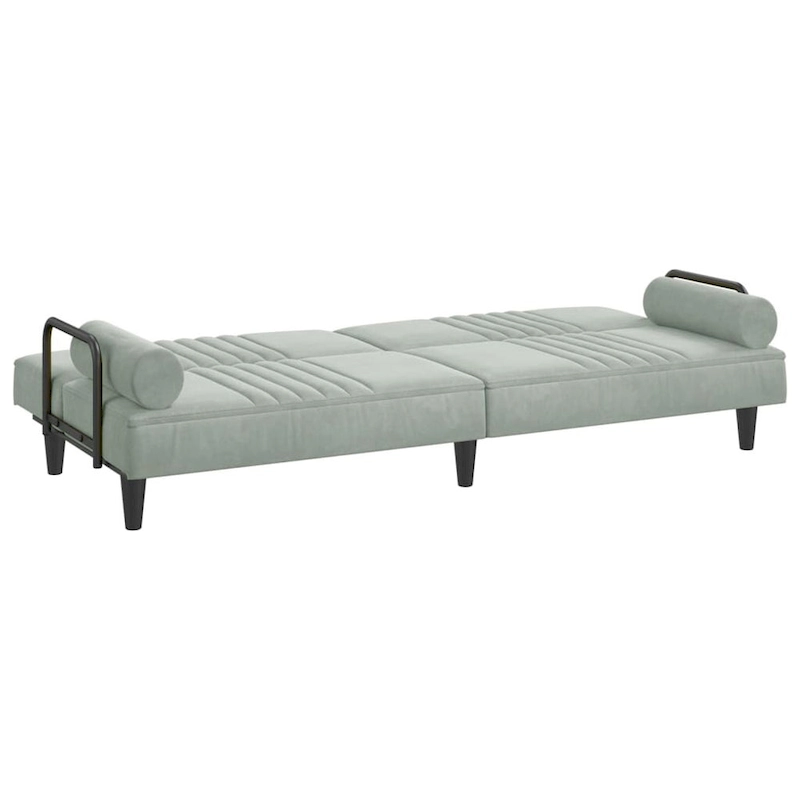 vidaXL Sofa Bed with Armrests Couch Recliner Loveseat Folding Daybed Velvet - 80.7 x 35 x 27.6