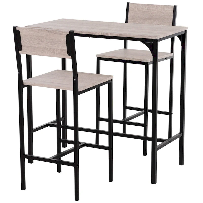 Industrial Counter Height 3-piece Dining Set