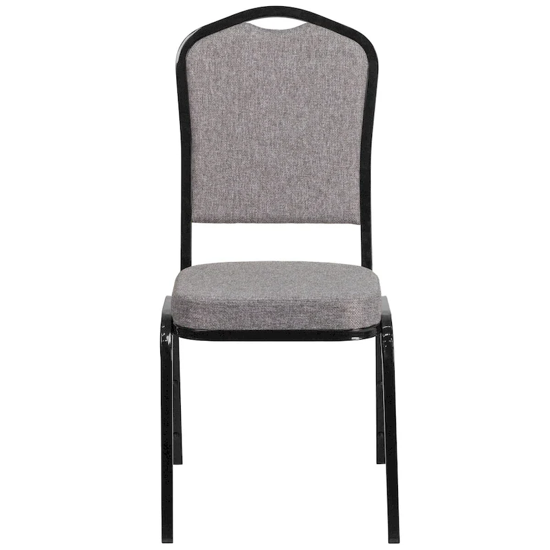Steel/ Fabric Crown Back Stacking Banquet Chair (Set of 4)
