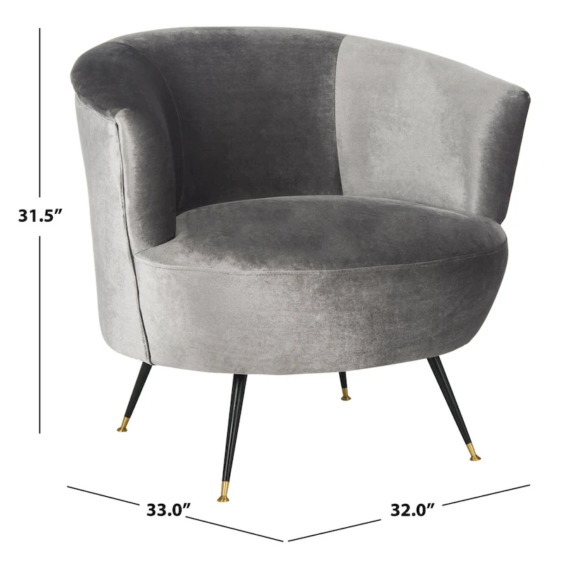 SAFAVIEH Juliann Mid-Century Modern Retro Club Chair - 32 x 33 x 31.5 - 32Wx33Dx32H