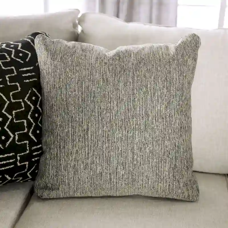 Ilka Transitional Chenille L-Shaped Flared Arms Sectional by