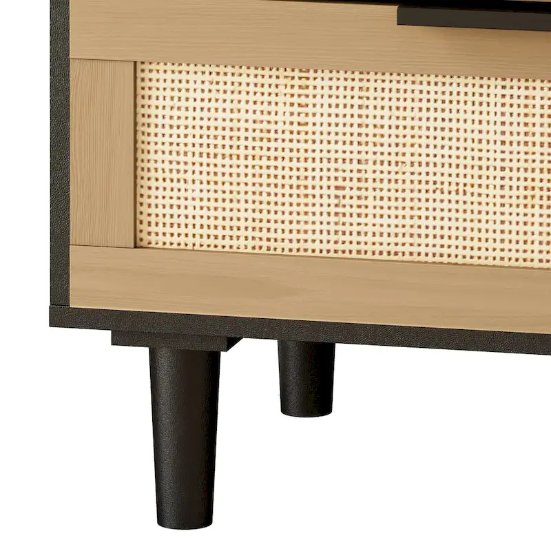 6-Drawer Rattan Dresser