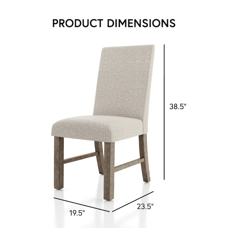 Jusk Rustic Grey Wood 5-Piece Dining Table Set by Furniture of America