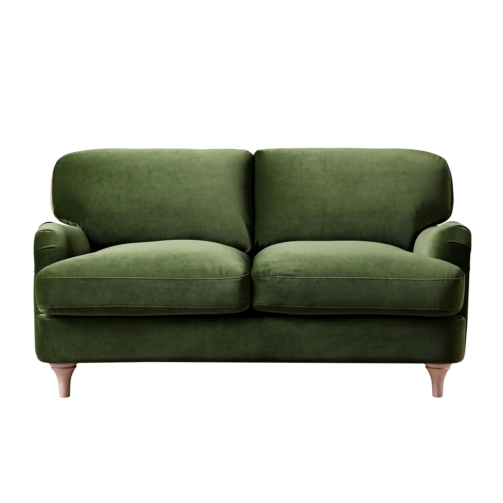 Fern Green Velvet Sofa, 2-Seater