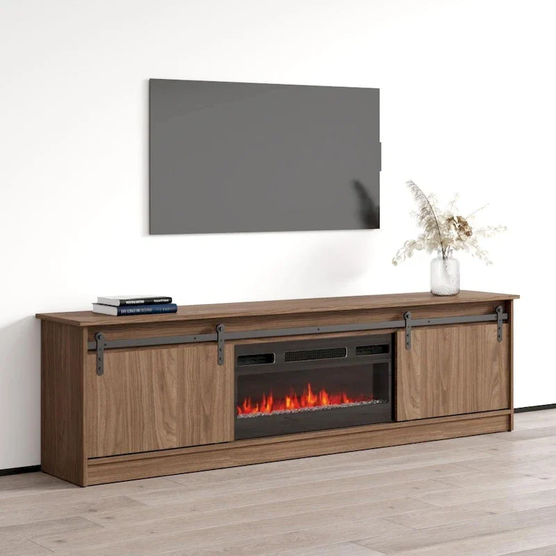 Modern Fireplace TV Stand