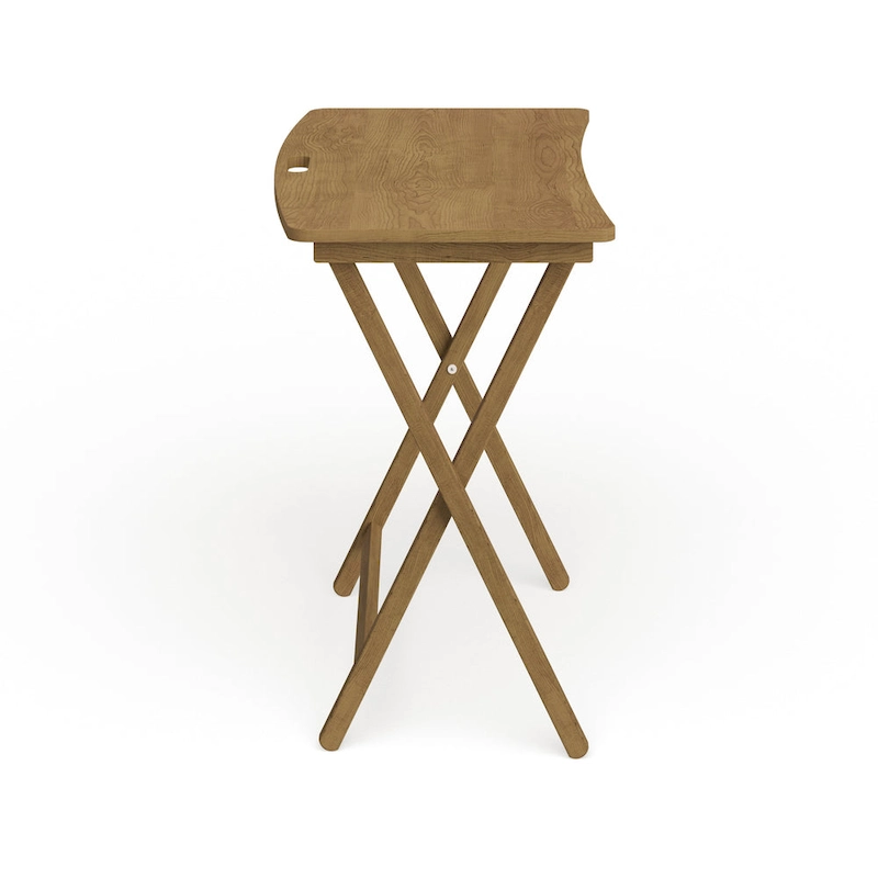 Copper Grove Goosefoot Folding TV Tray Table with Solid Hardwood