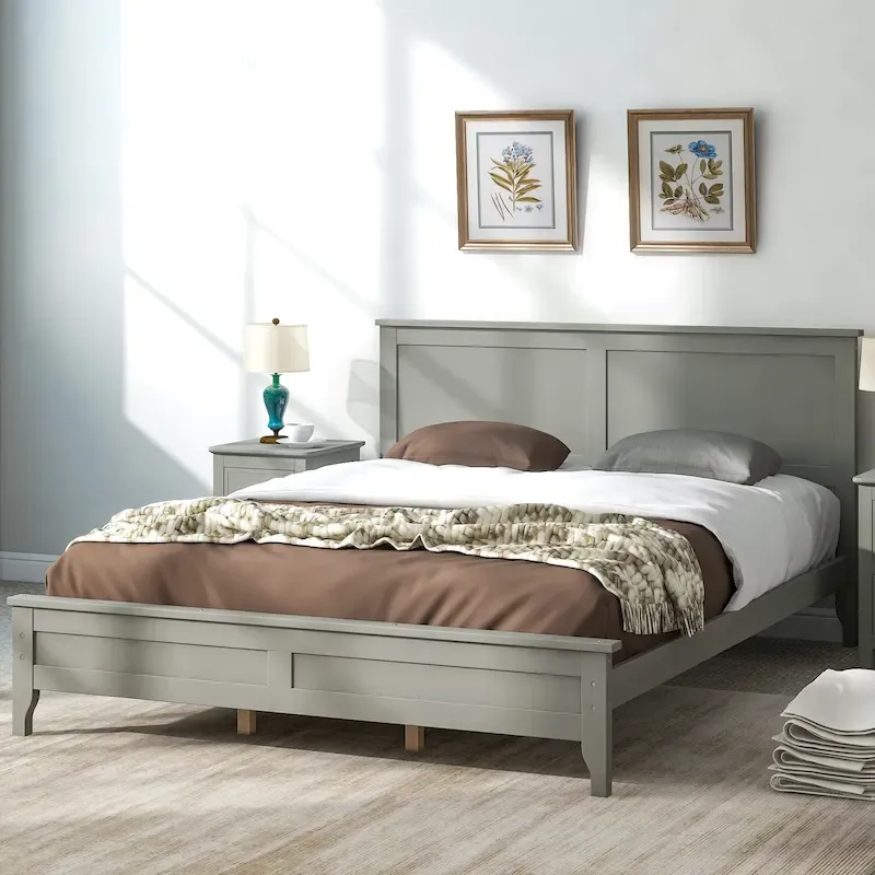 Solid Wood Platform Bed