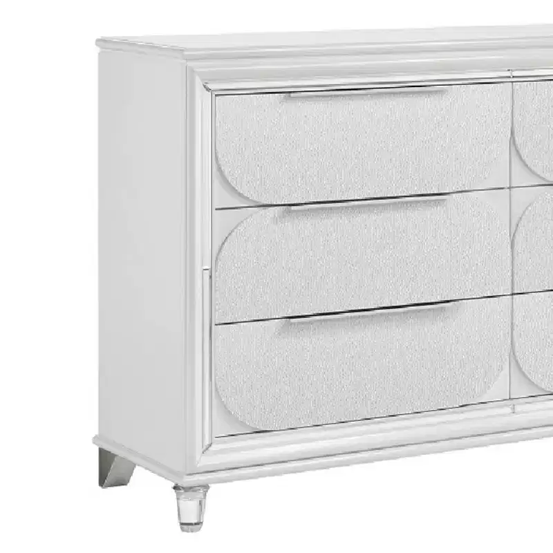 64.33" Tarian Decorative Storage Drawer Pearl White Finish - Acme Furniture