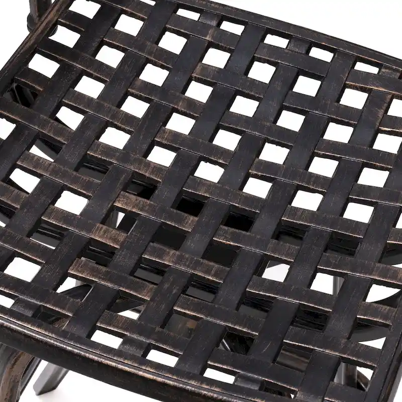 Pellebant Patio Aluminum Swivel Bar Stool with Sunbrella Cushion