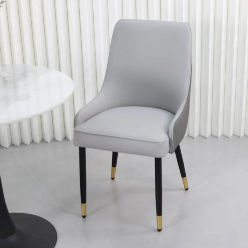 Set of 2 Microfiber Leather Luxury Upholstered Dining Chairs with Lion Head Pull Ring