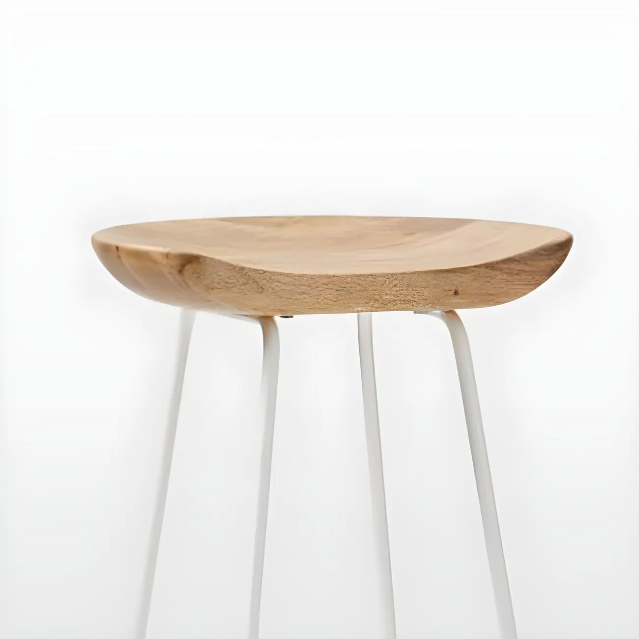 Modern Solid Wood Counter Height Bar Stools