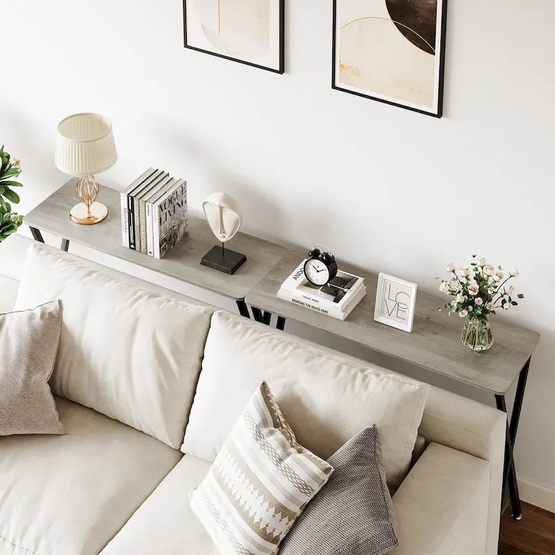 Console Table with 2 Shelves