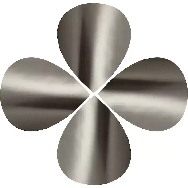 Meridian Furniture Petal Silver Coffee Table