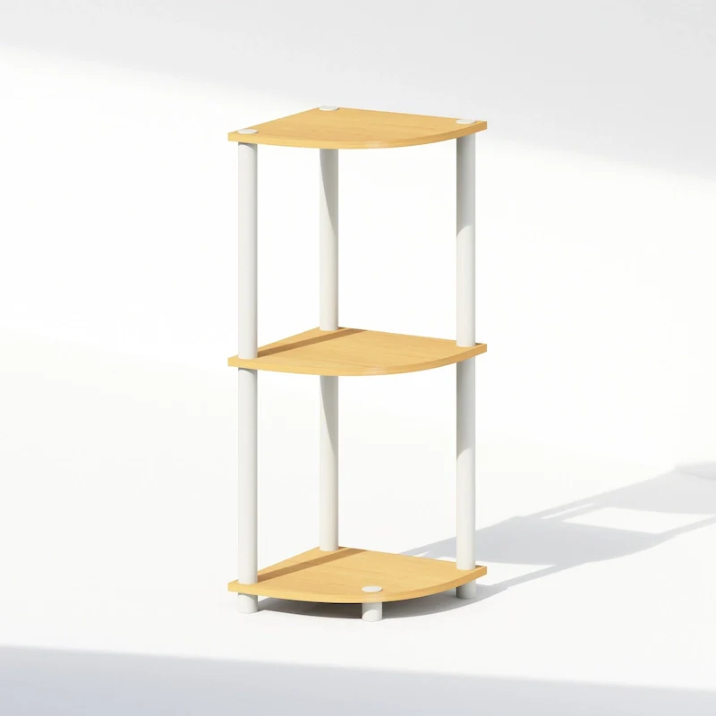 Turn-N-Tube 3-Tier Multipurpose Corner Shelf, Display Shelf