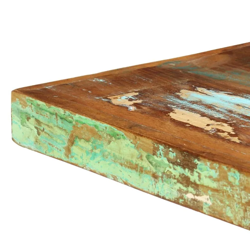 vidaXL Dining Table 63x31.5x29.5 Solid Reclaimed Wood - Multicolour