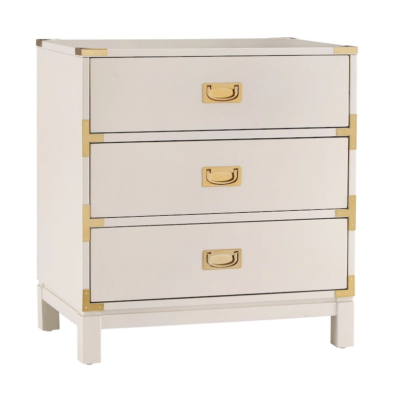 Kedric 3-drawer Goldtone Accent Nightstand by iNSPIRE Q Bold