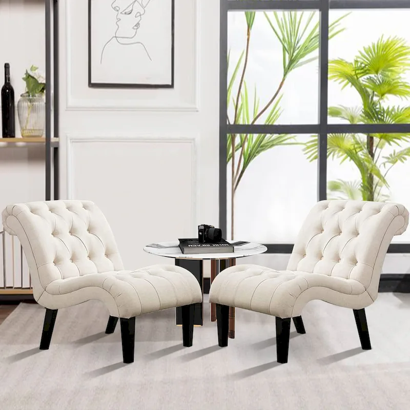 Accent Chairs Set of 2,Living Room Chairs