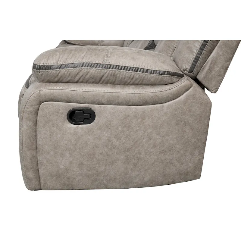 Roundhill Furniture Elkton Manual Motion Recliner, Dark Chestnut