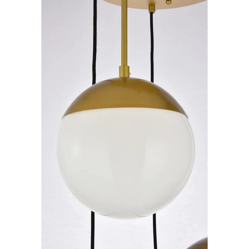 Elegant Lighting Eclipse 5 Light 18  Wide Multi Light Pendant with