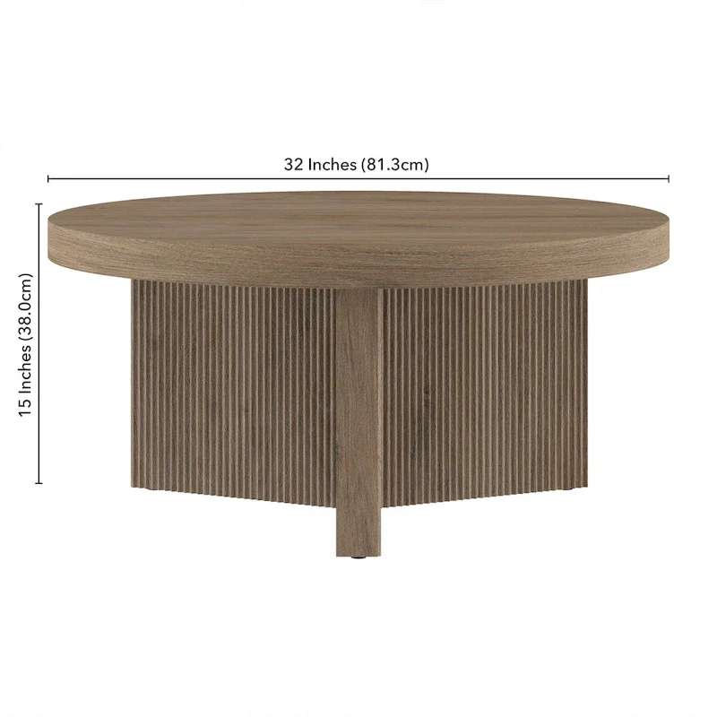 32 Wide Round Coffee Table