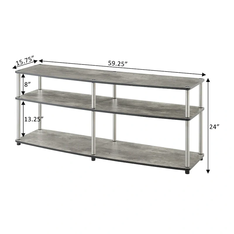 3-Tier TV Stand for TVs up to 65