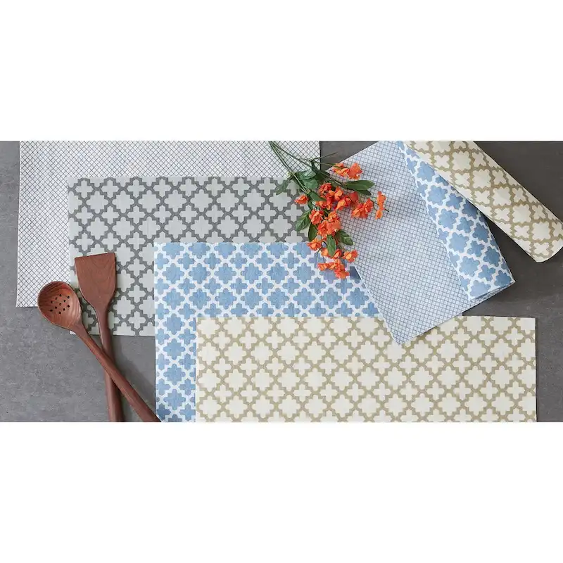 DII Grey Lattice Shelf Liner (Set of 2)