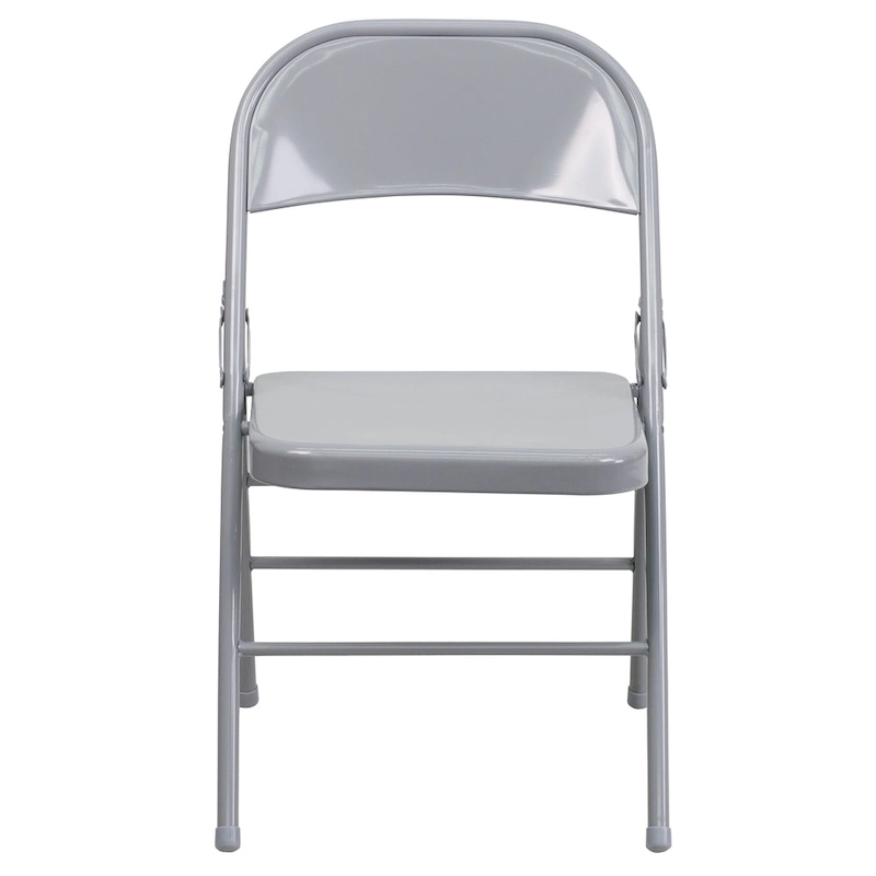 4 Pack Triple Braced & Double Hinged Metal Folding Chair