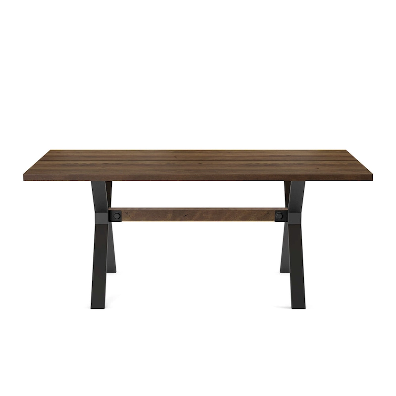 Amisco Leonie Wood Table and Snyder Chairs 7-Pieces Dining Set