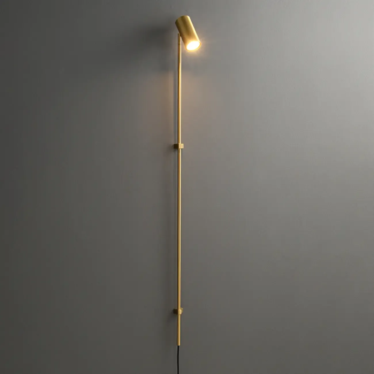 Industrial Black Plug In Wall Sconce with Adjustable Head