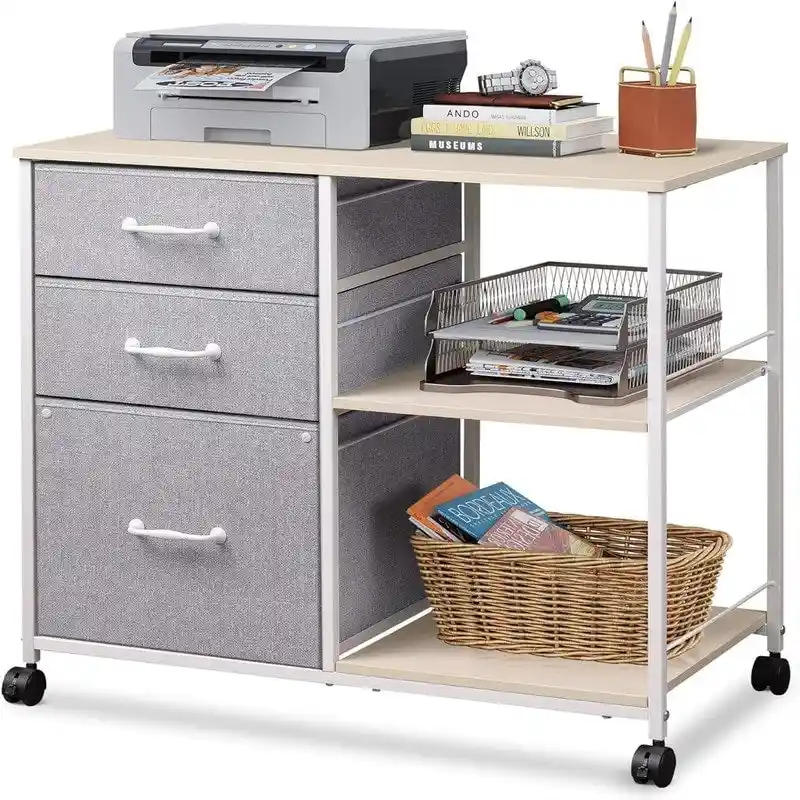 3 Drawer Mobile File Cabinet - 15.75 D x 29.53 W x 26.77 H