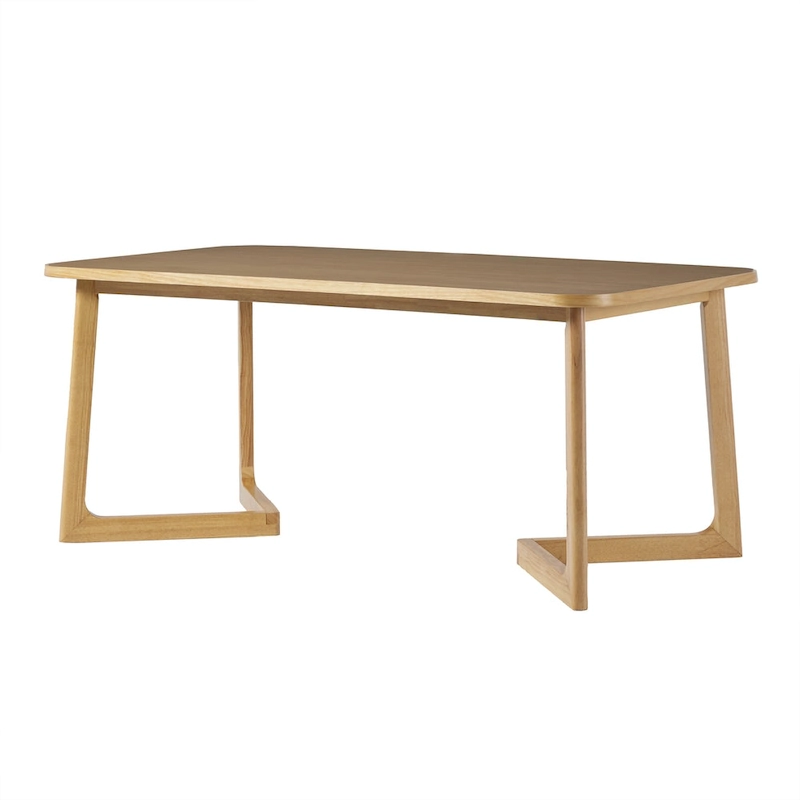 Middlebrook Modern Solid Wood Dining Table with Geometric Legs