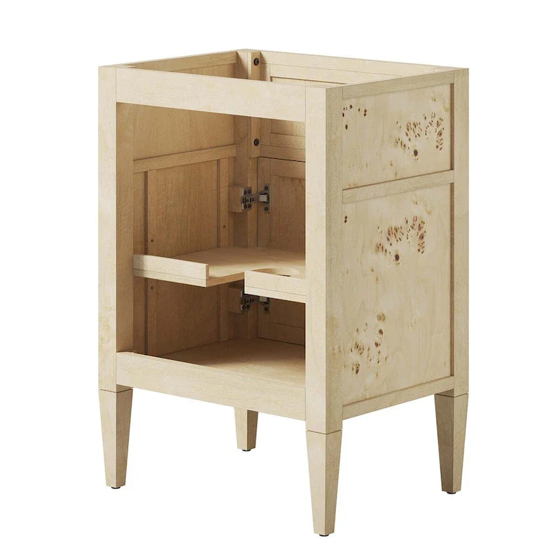 24 Wood Bathroom Vanity Cabinet (Sink Basin Not Included)
