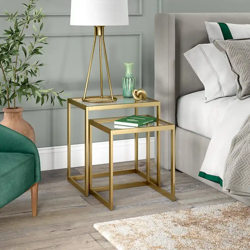 Rocco Rectangular Nested Side Table - 22