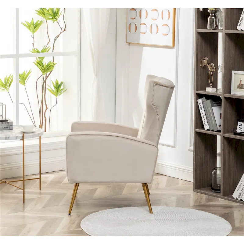 Kaleigh 27.6W Velvet Square Arm Sofa Chair