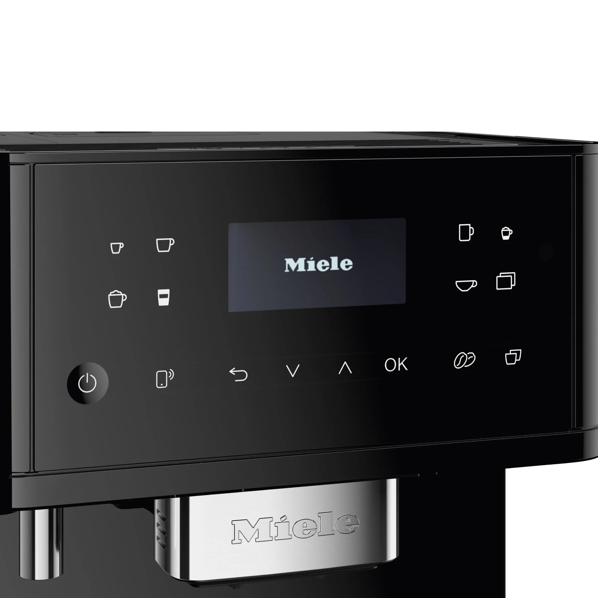 Miele CM 6160 MilkPerfection Countertop Coffee System- Obsidian black